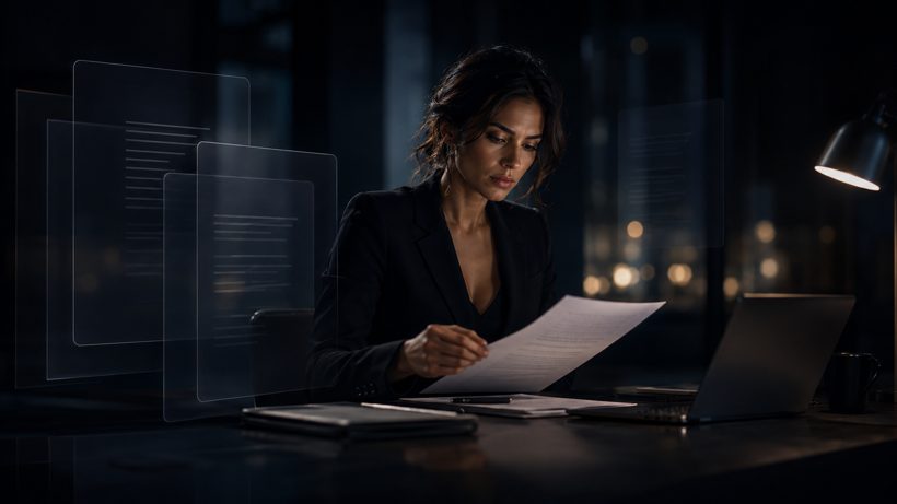 A lawyer preparing a position
